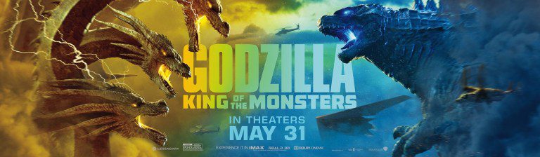 Una serie di mostruosi banner da Godzilla II: King of the Monsters