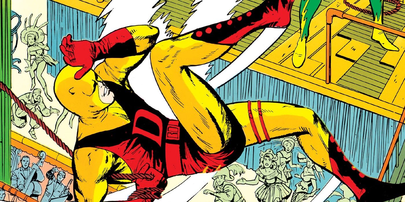 Daredevil costume rosso e giallo