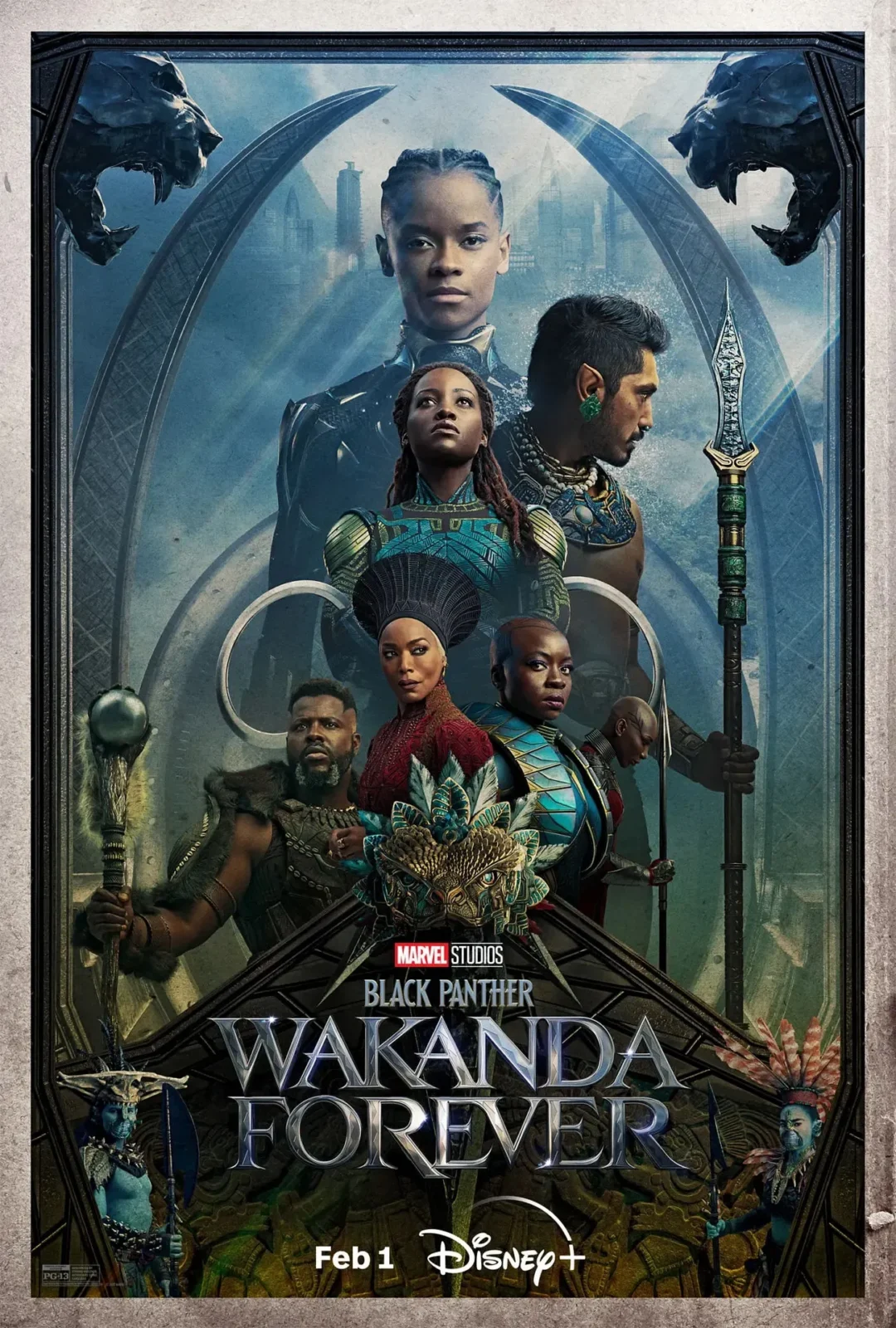 Black Panther: Wakanda Forever, il poster Disney+ con data di uscita